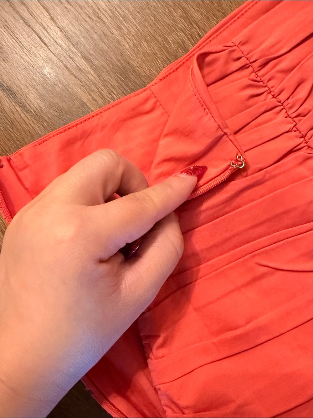 Express Coral Ruffle Top & Mini Skirt - Picture 11 of 12